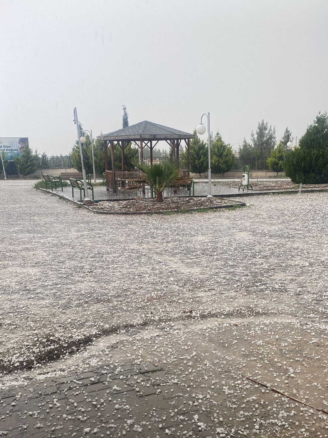 Adıyaman’da dolu yağışı etkili oldu