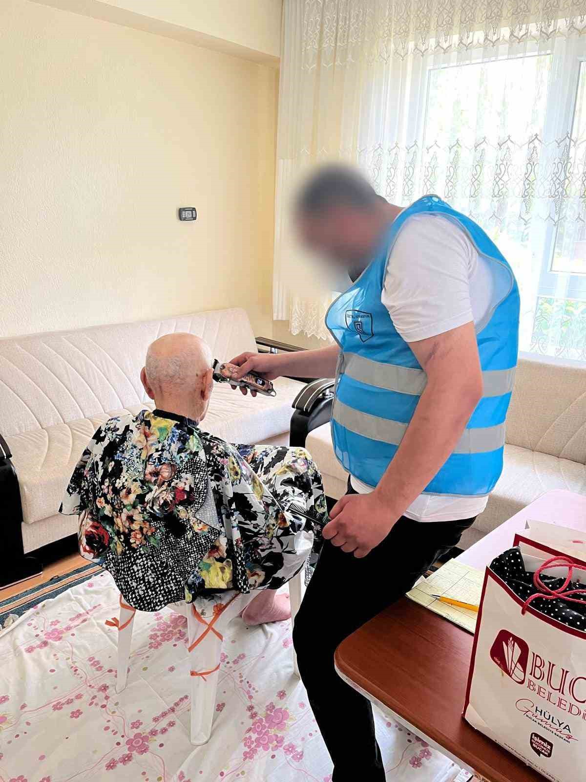 Denetimli serbestlik yükümlülerinden evlere ücretsiz tıraş desteği