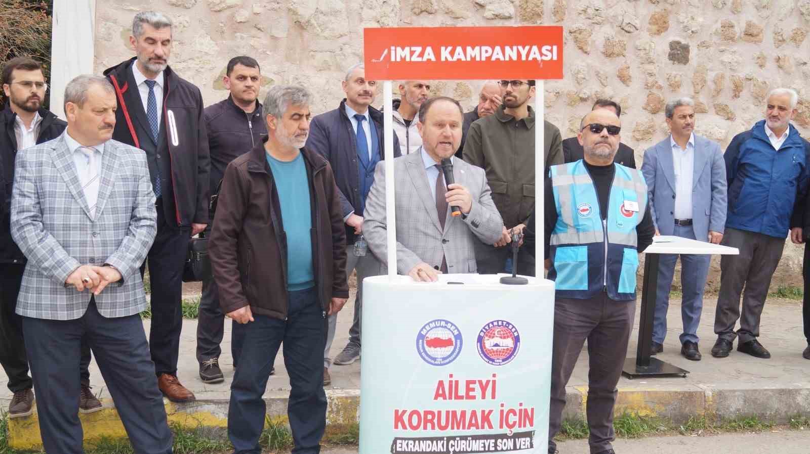 Ahlaki yozlaşmaya karşı imza kampanyası
