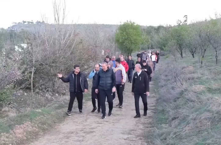 Erzincan’da doğa yürüyüşü yapıldı
