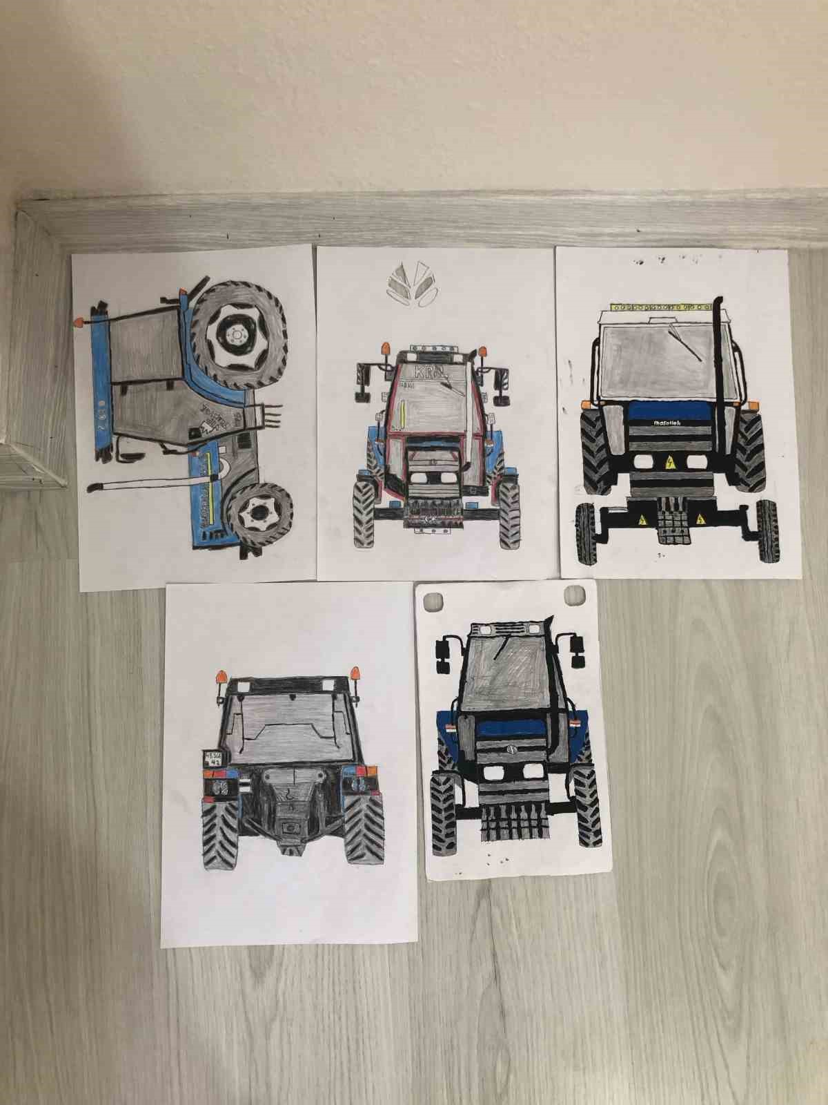 Diyarbakır’da liseli kaşif, maket traktörlerle gerçeğinin birebirini yapıyor