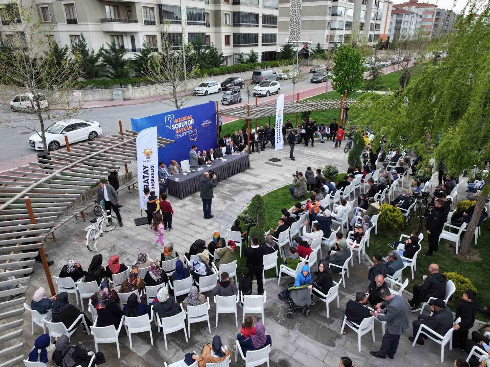 Karatay&rsquo;da hizmetler masaya yatırıldı
