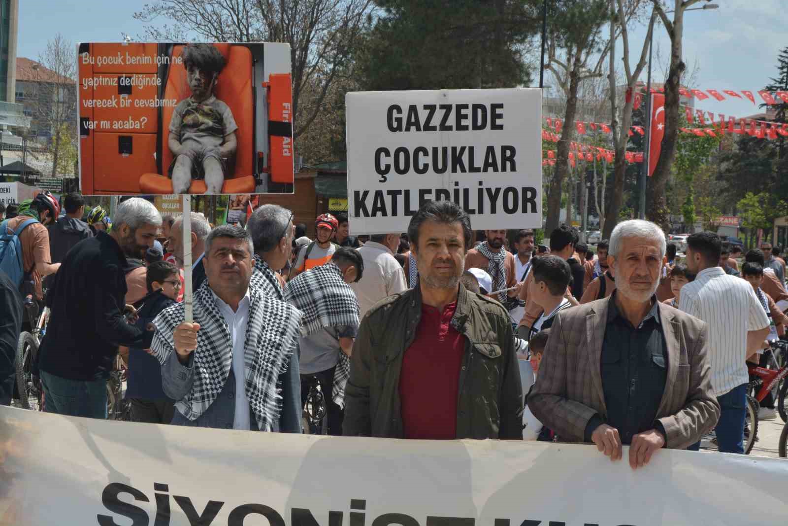 Malatya’da "Gazze için sür ve diren" etkinliği düzenlendi