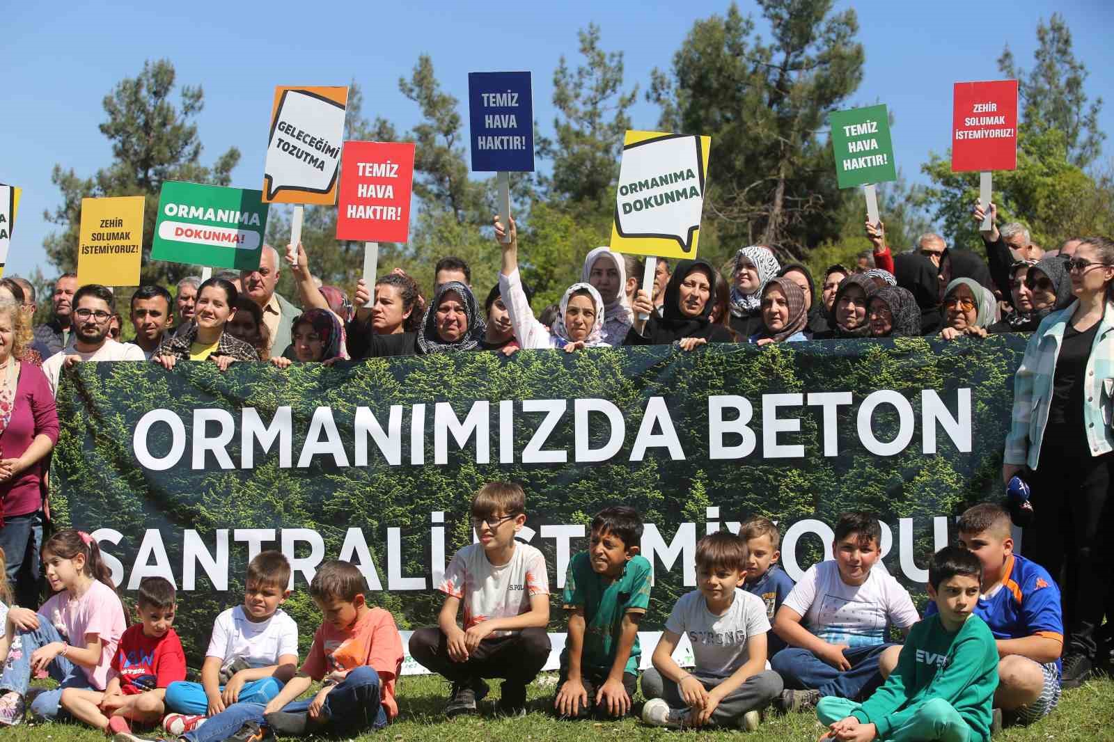 Bursa’da köylüler beton santrali için ayakta