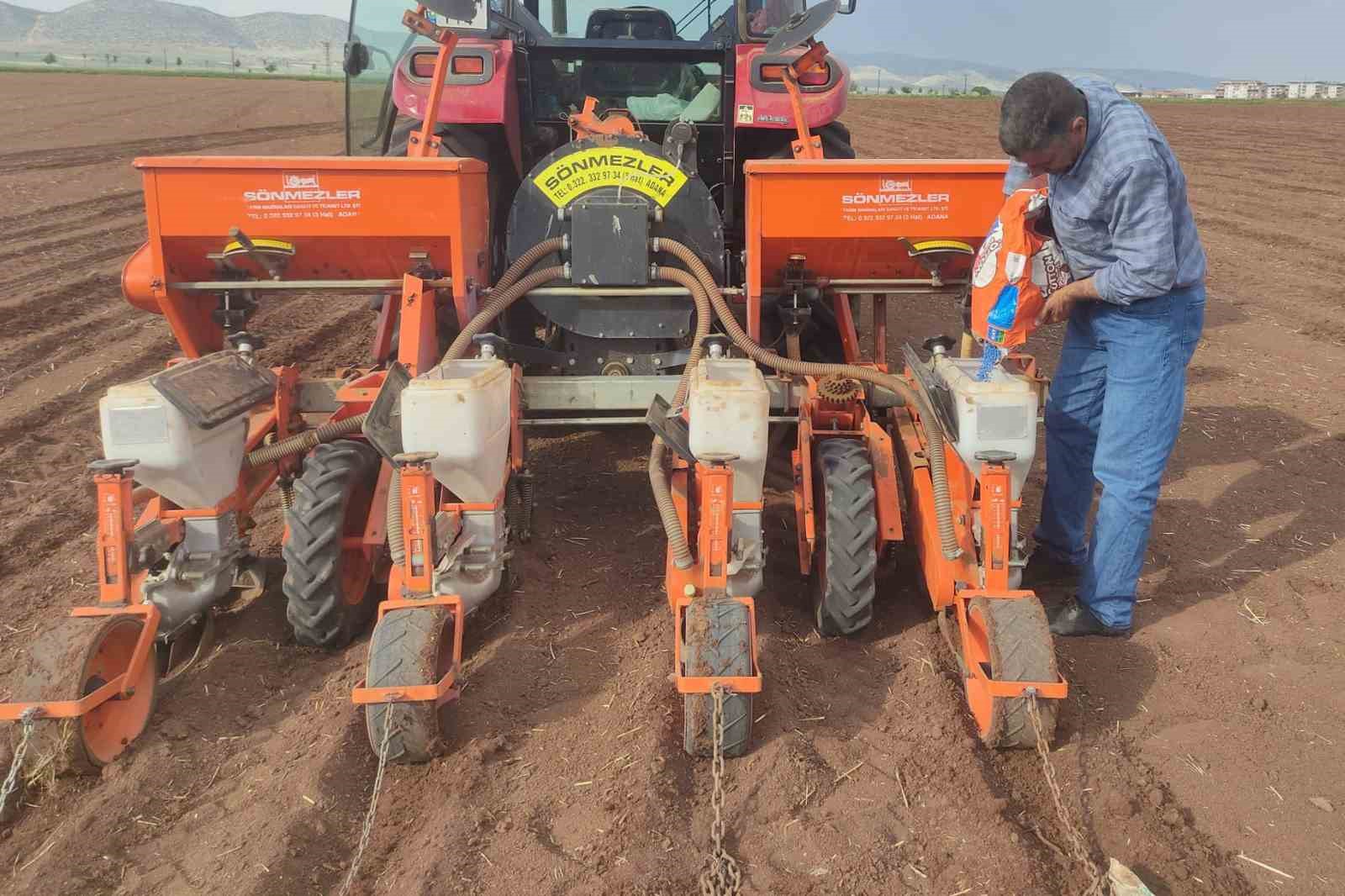 Araban Ovası’nda pamuk ekimine başlandı