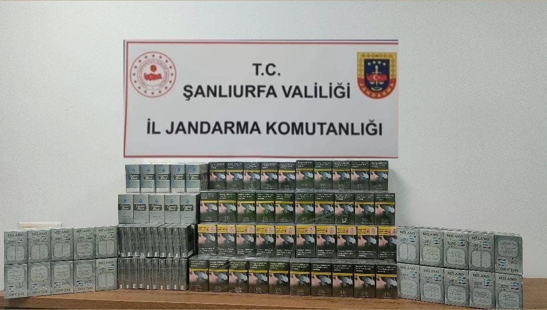 Şanlıurfa’da 980 paket gümrük kaçağı sigara ele geçirildi