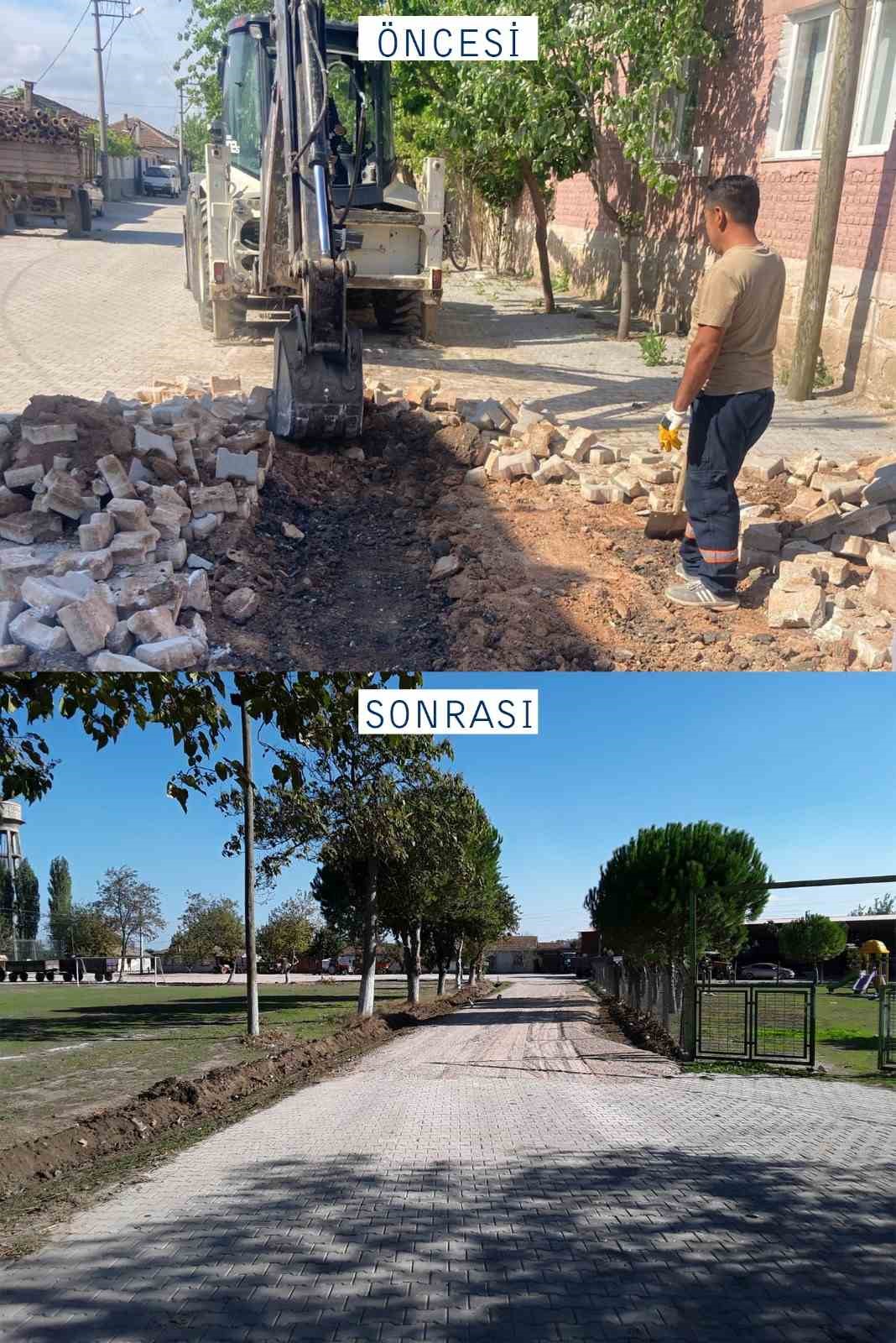 Belediyeden Ortasarıbey&rsquo;e hizmet &ccedil;ıkarması
