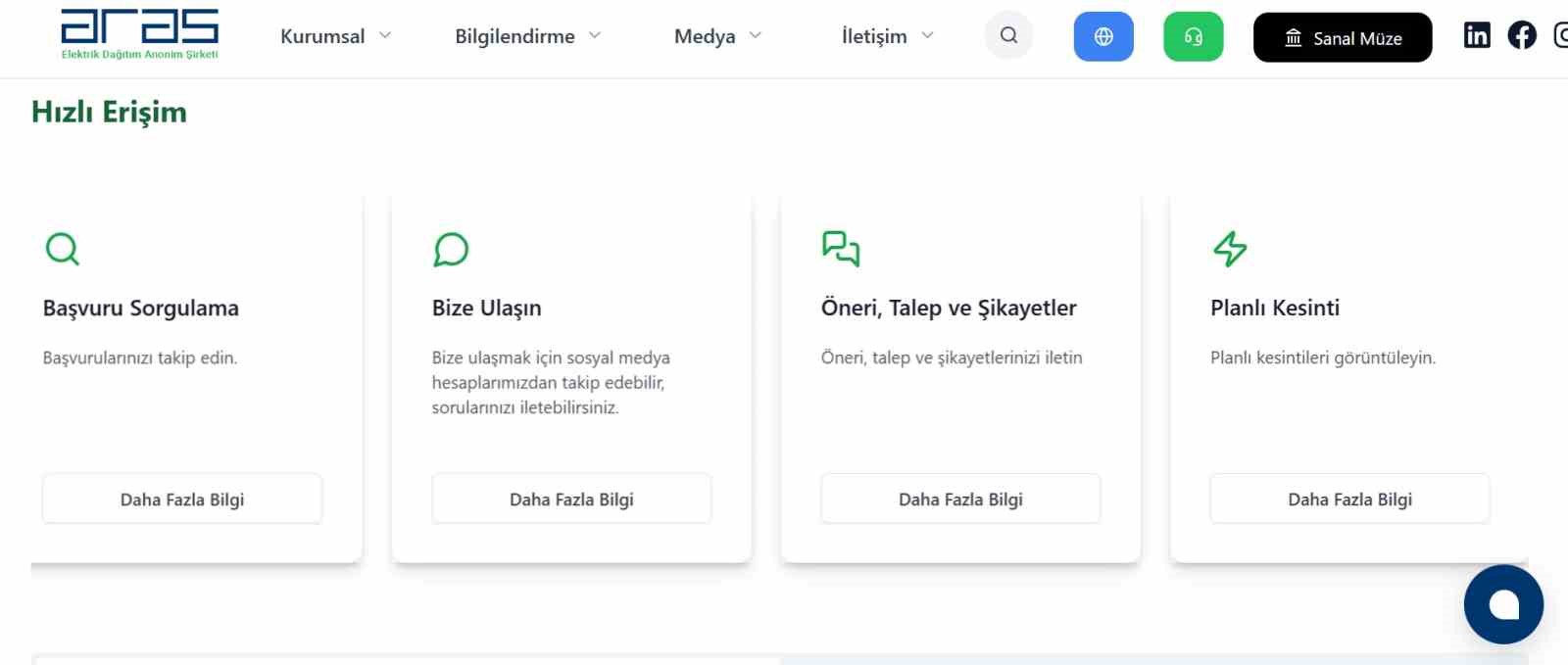 Aras EDAŞ dijital yüzünü yeniledi
