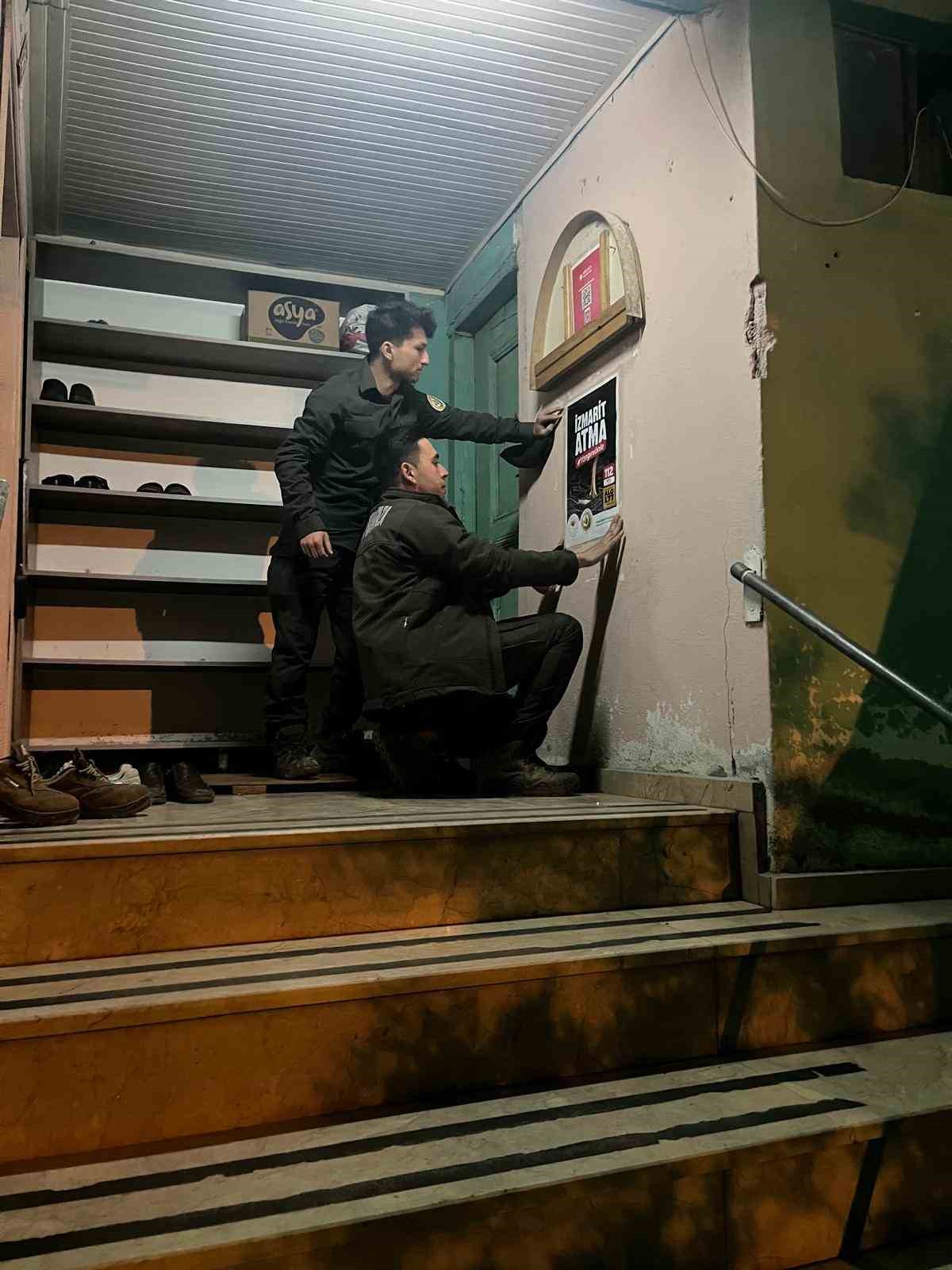 Orman yangınlara karşı cami cemaati bilgilendirildi