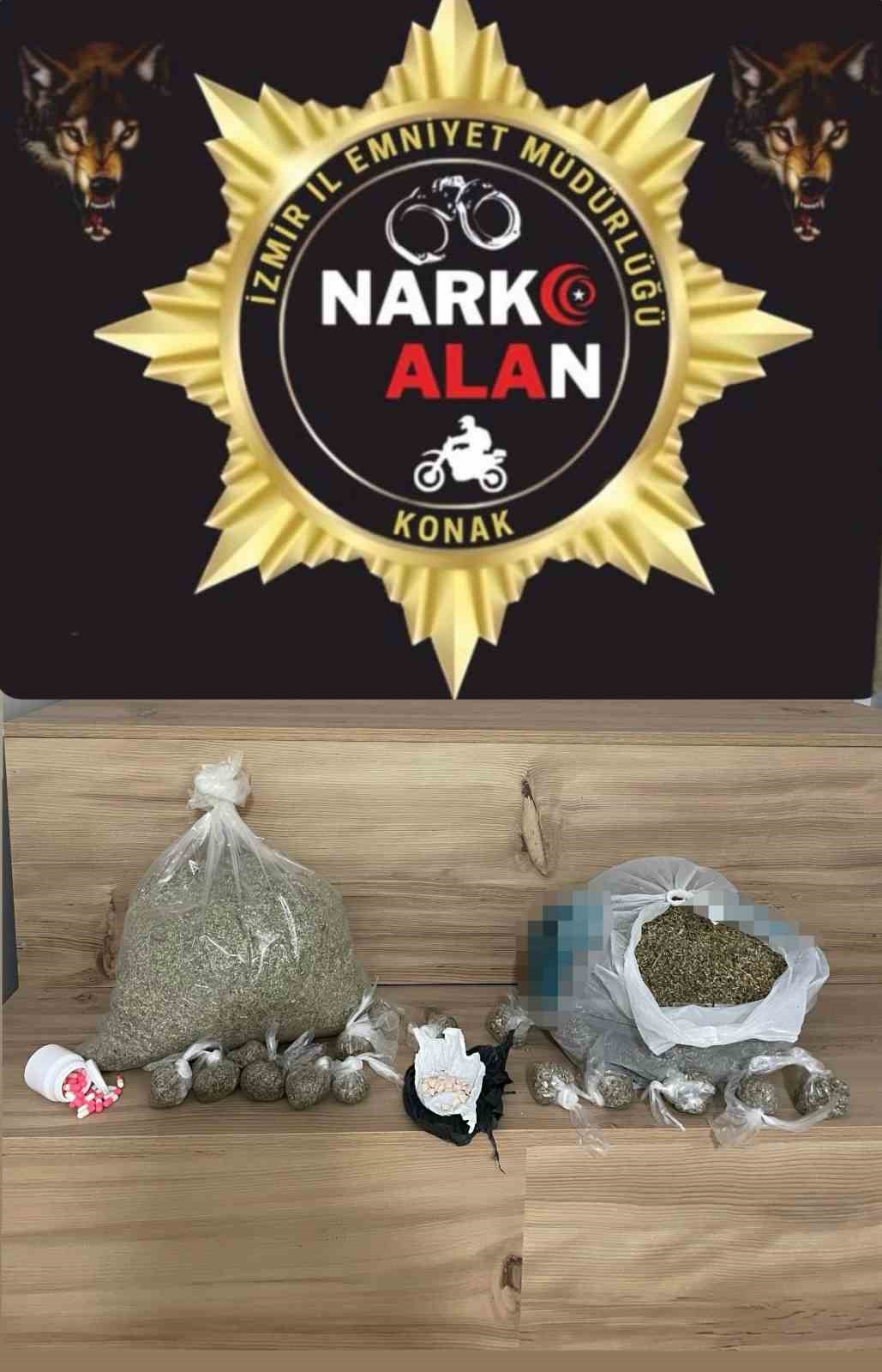 Konak Narkoalan&rsquo;dan 7 ayrı adrese zehir operasyonu: 6 tutuklama
