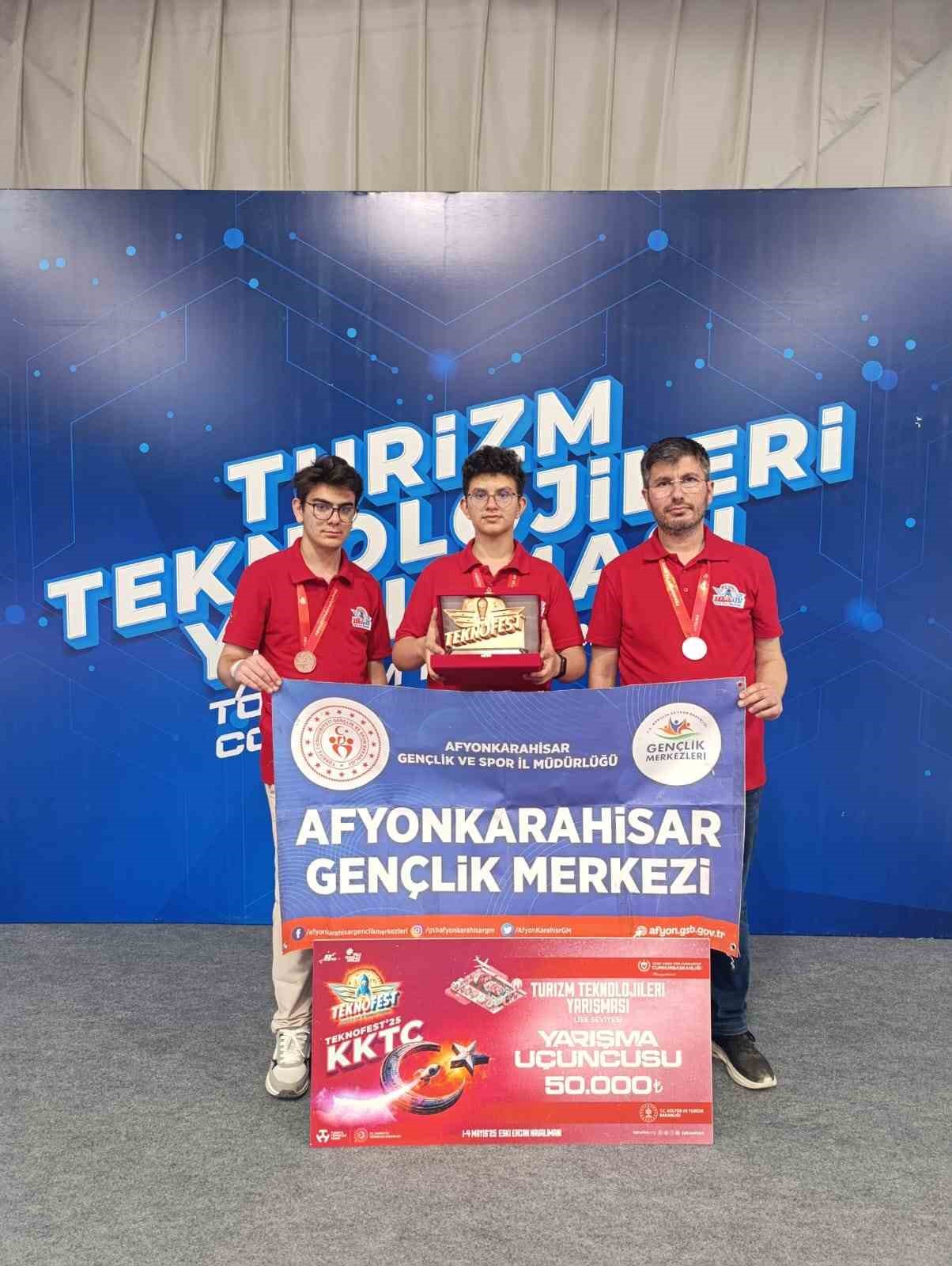 Afyonkarahisarlı Gençler TEKNOFEST KKTC 2025’te Türkiye üçüncüsü oldu