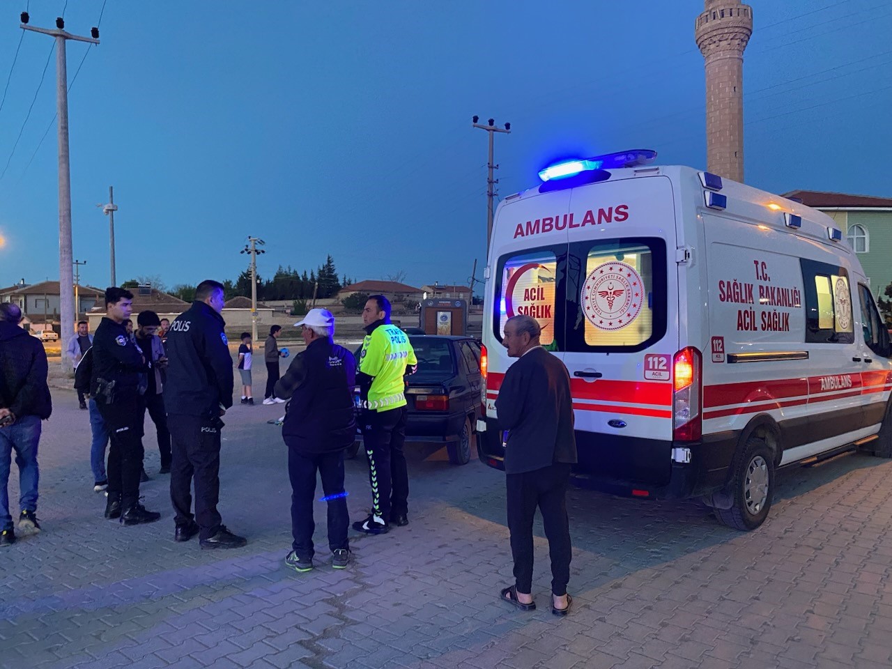 Kulu’da otomobille çarpılan motosikletli yaralandı