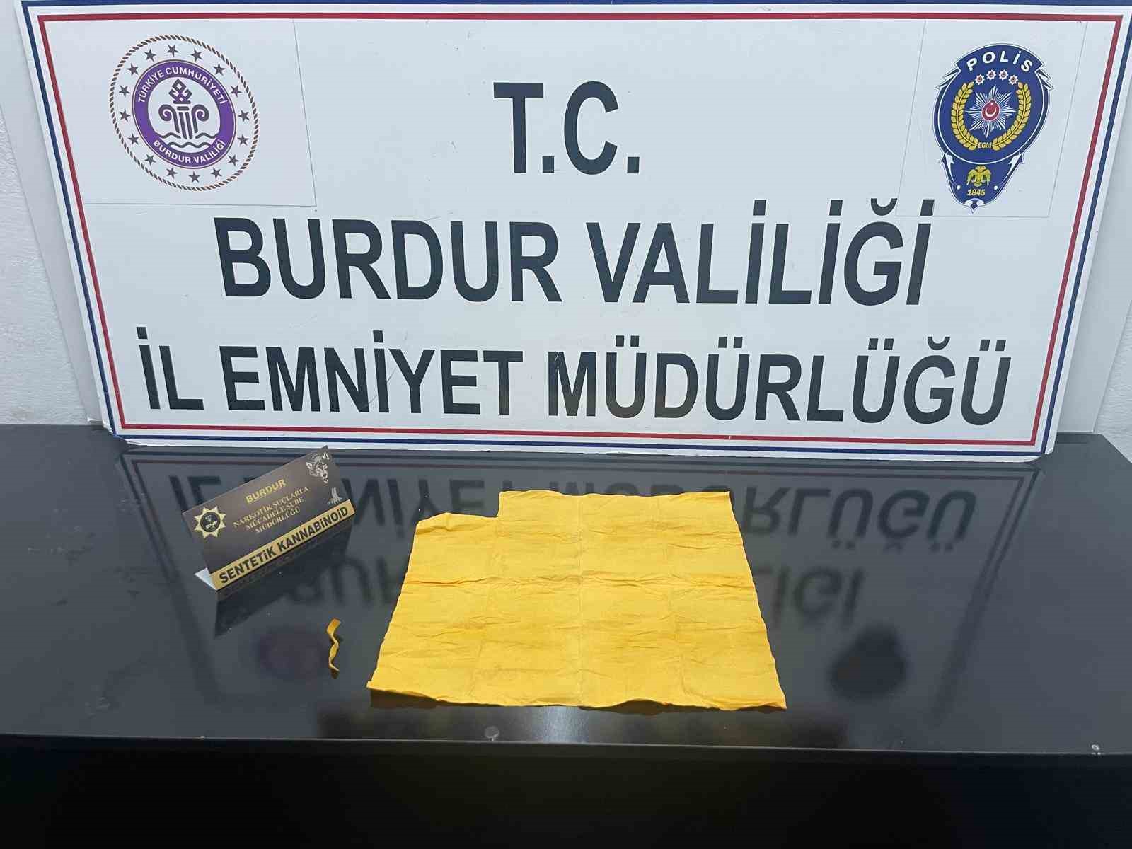 Burdur’da uyuşturucu operasyonu: 1 kişi tutuklandı