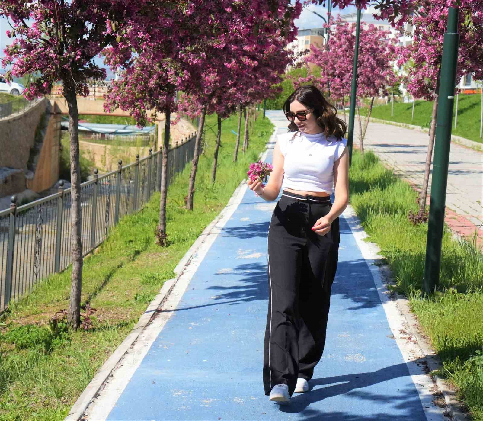 Muş’ta çiçek açan meyve ağaçları kartpostallık görüntüler oluşturdu
