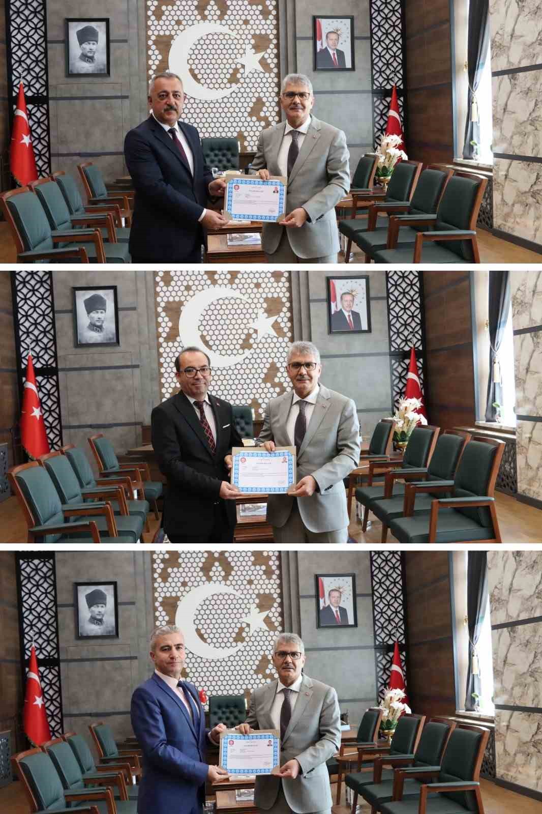 Niğde Valisi Çelik’ten Tarım İl Müdürlüğü personeline başarı belgesi