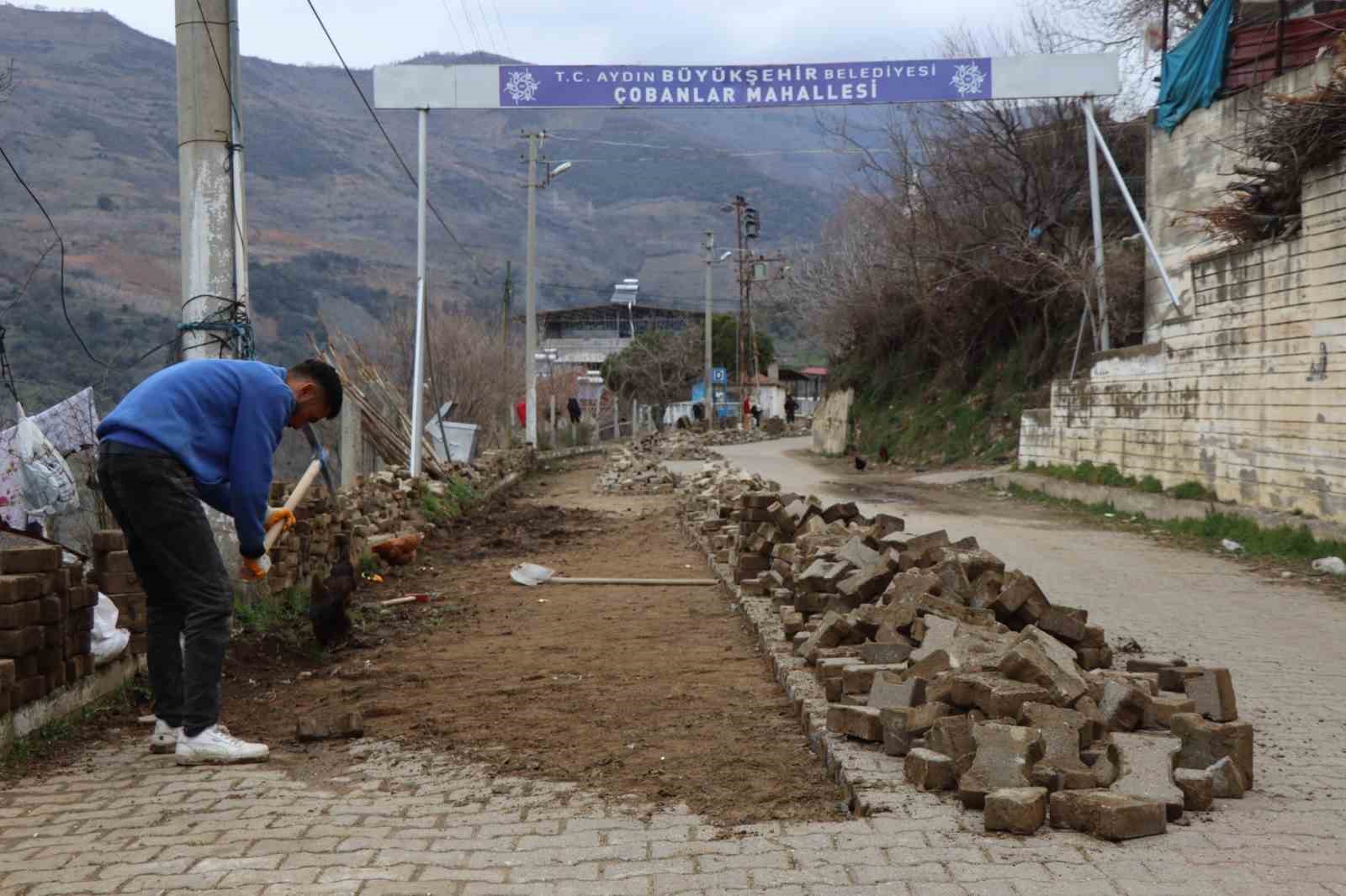 Çobanlar’da yol çalışması tamamlandı