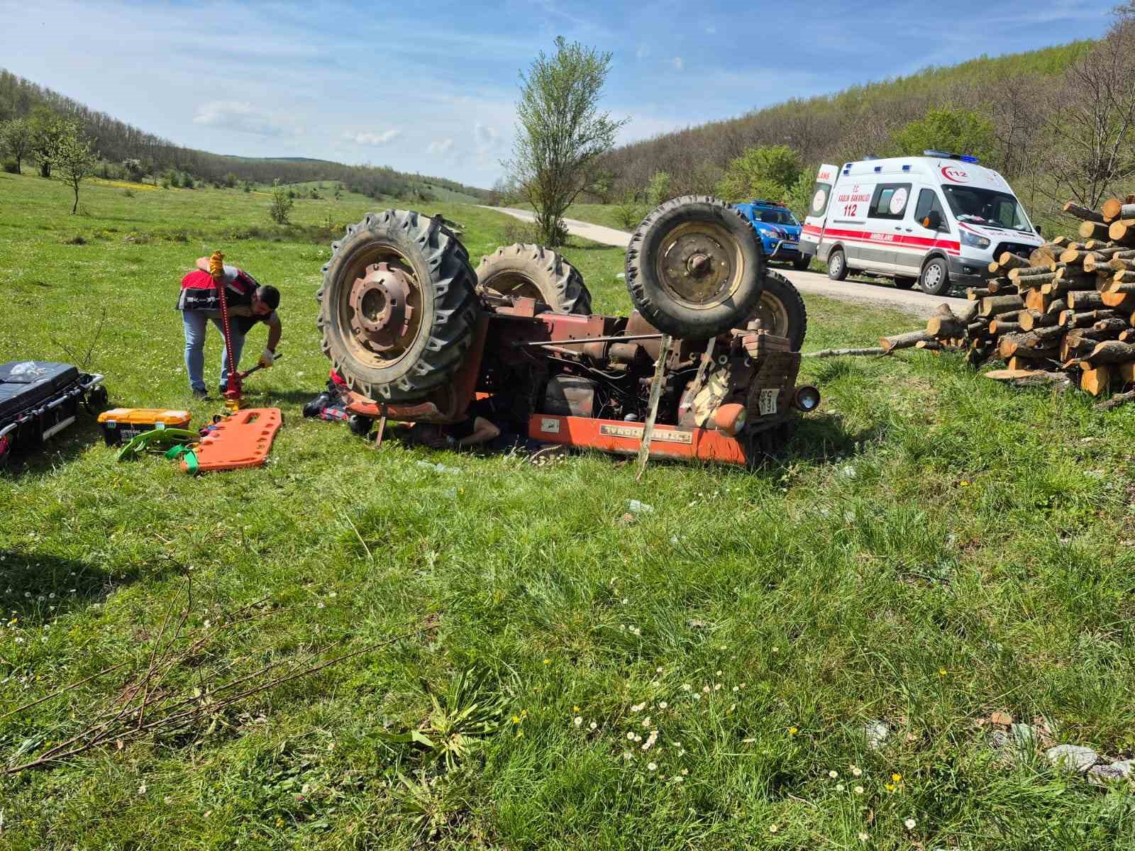 Bilecik&rsquo;te trakt&ouml;r kazası, 1 kişi yaralandı
