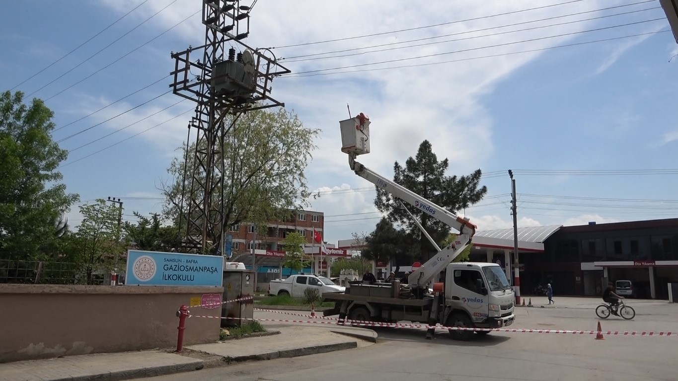 Samsun&rsquo;da trafo yangını paniğe neden oldu
