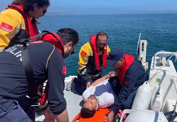 Sinop’ta denizde tatbikat