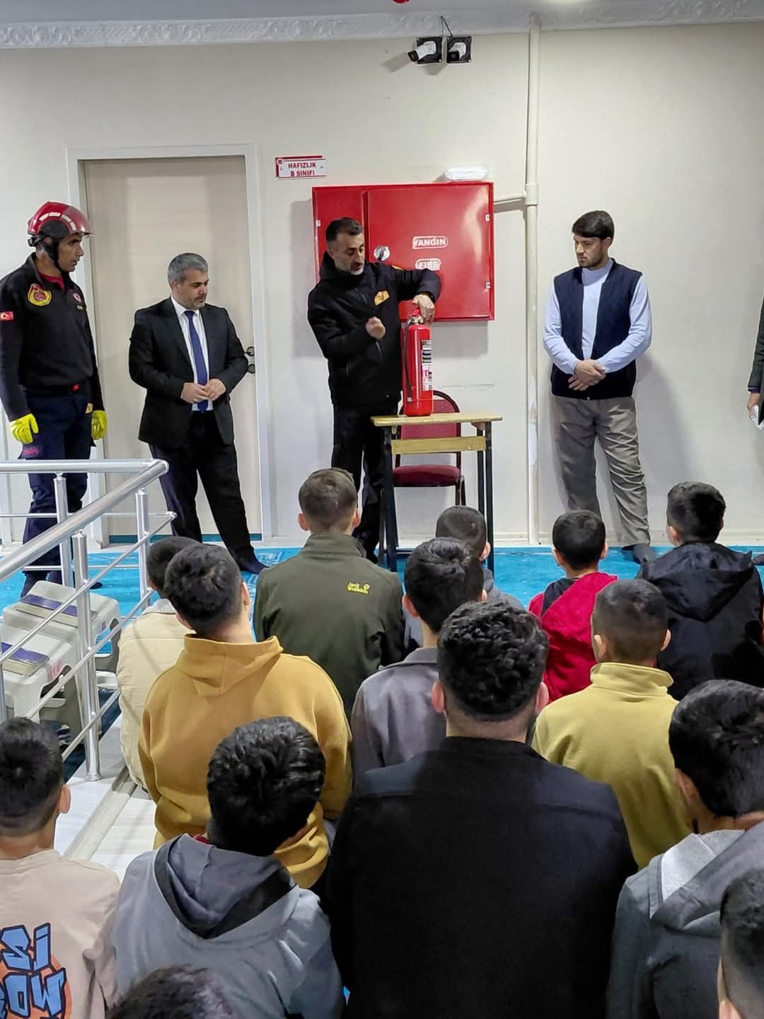 Tutak&rsquo;ta yangın tatbikatı
