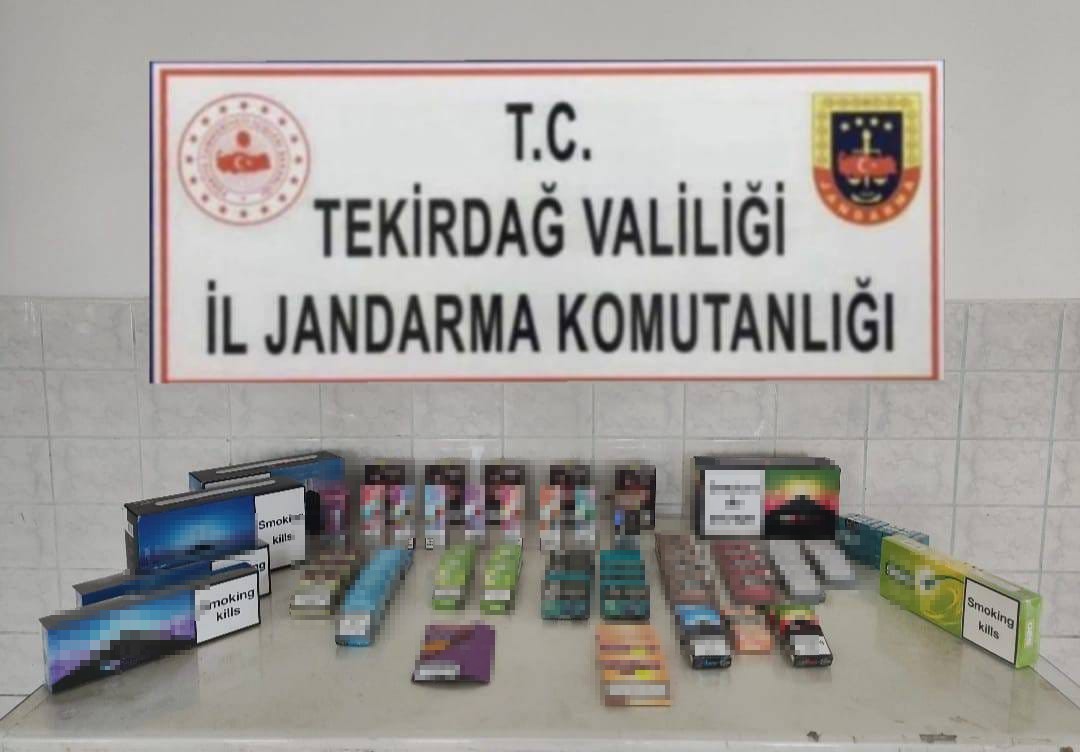 Tekirdağ’da kaçak sigara ve elektronik sigara operasyonu