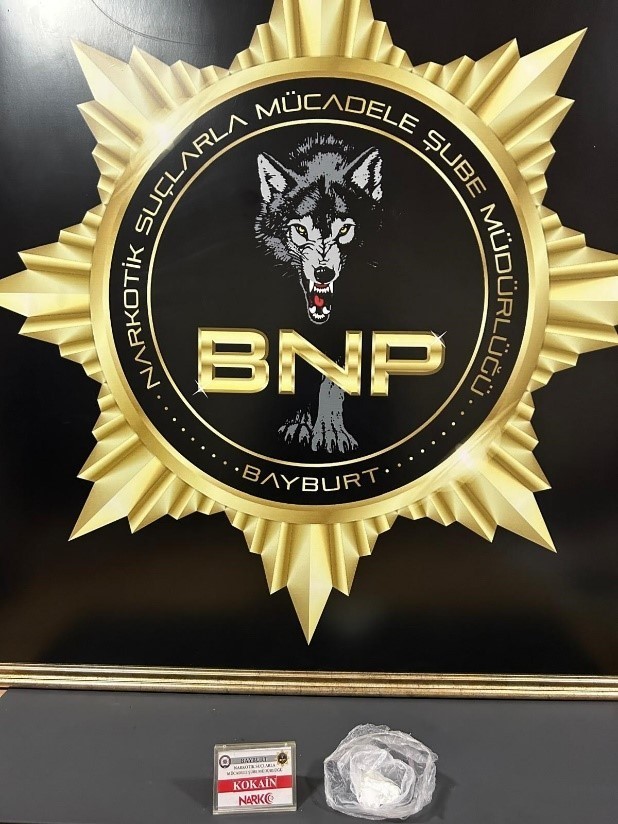 Bayburt’ta 16,96 gram kokainle yakalanan şüpheli tutuklandı