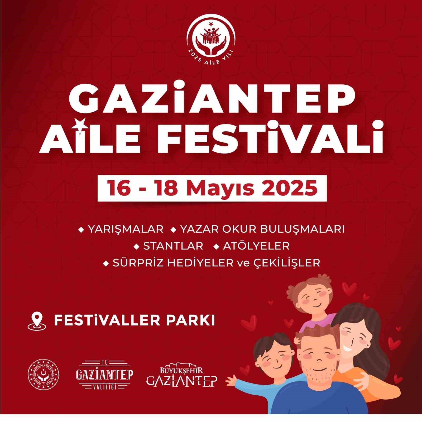 Gaziantep Aile Yılı Festivali i&ccedil;in geri sayım başladı
