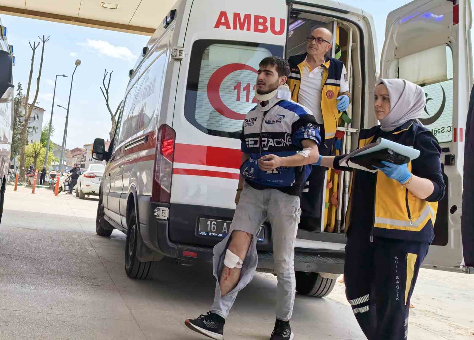 Bursa’da otomobille motosiklet çarpıştı: 1 yaralı