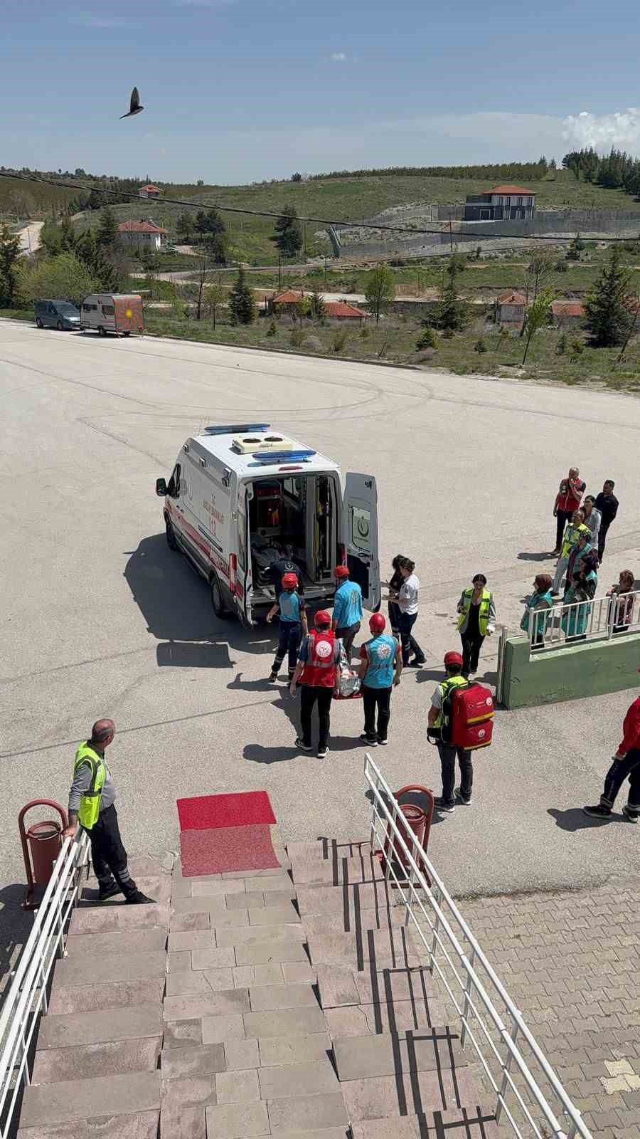 Eskişehir’de ’Hastane Afet Planı’ kapsamında afet tatbikatı gerçekleştirildi