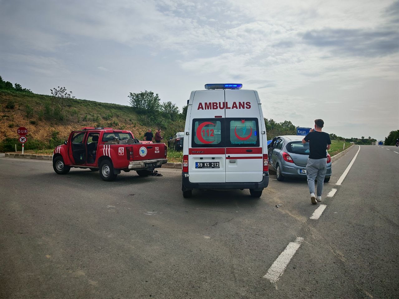 Tekirdağ&rsquo;da ara&ccedil;lar &ccedil;arpıştı; 1 yaralı

