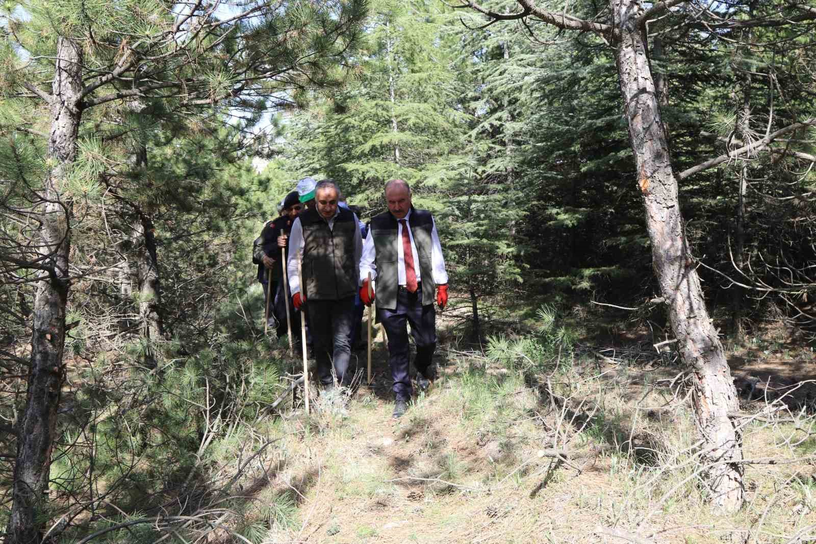 Çorum’da ormandaki çöpler için seferber olundu