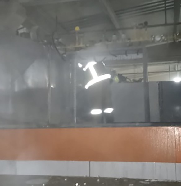 Bandırma OSB’de traktör fabrikasında yangın paniği