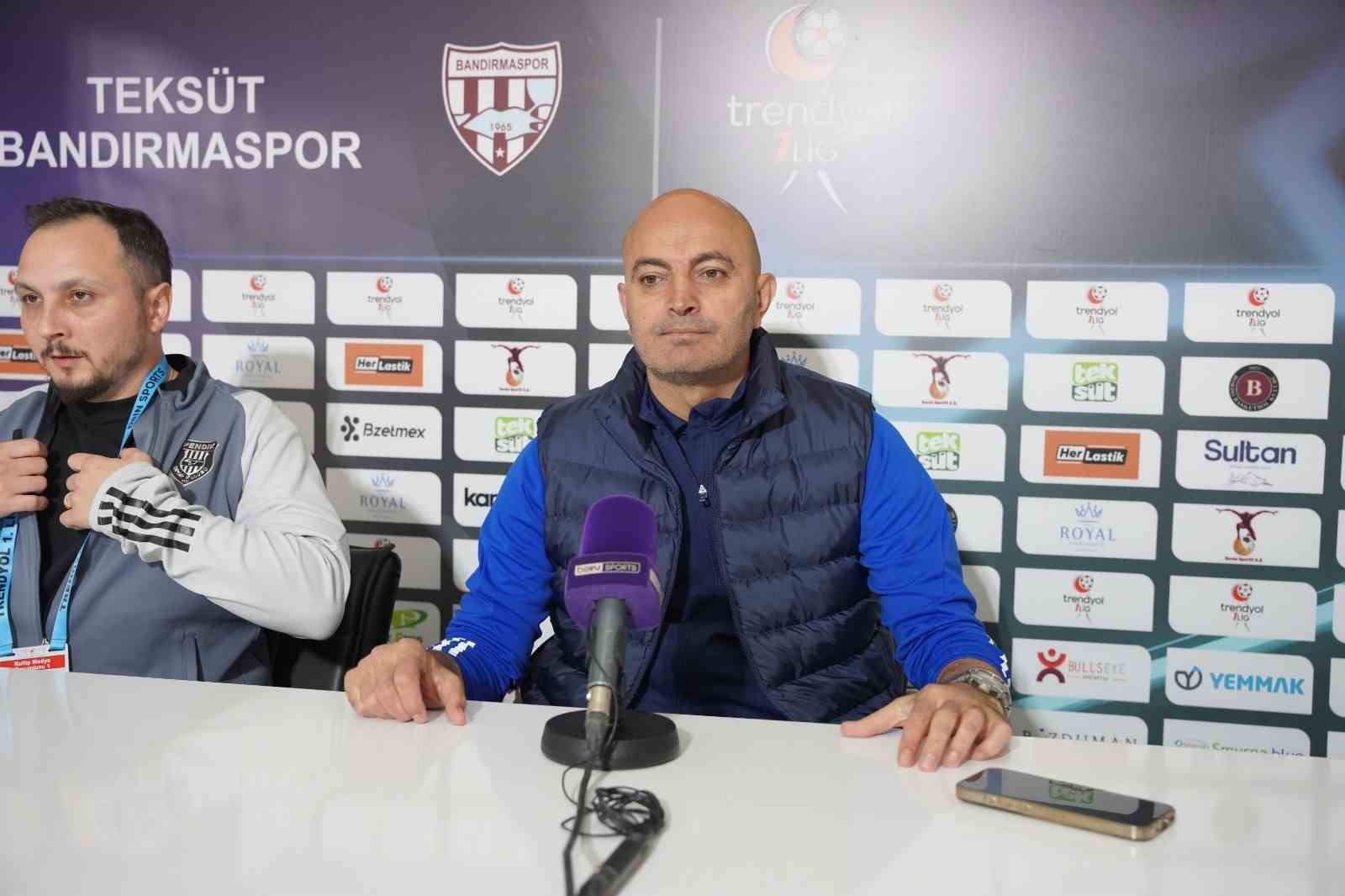 Bandırmaspor - Pendikspor maçının ardından
