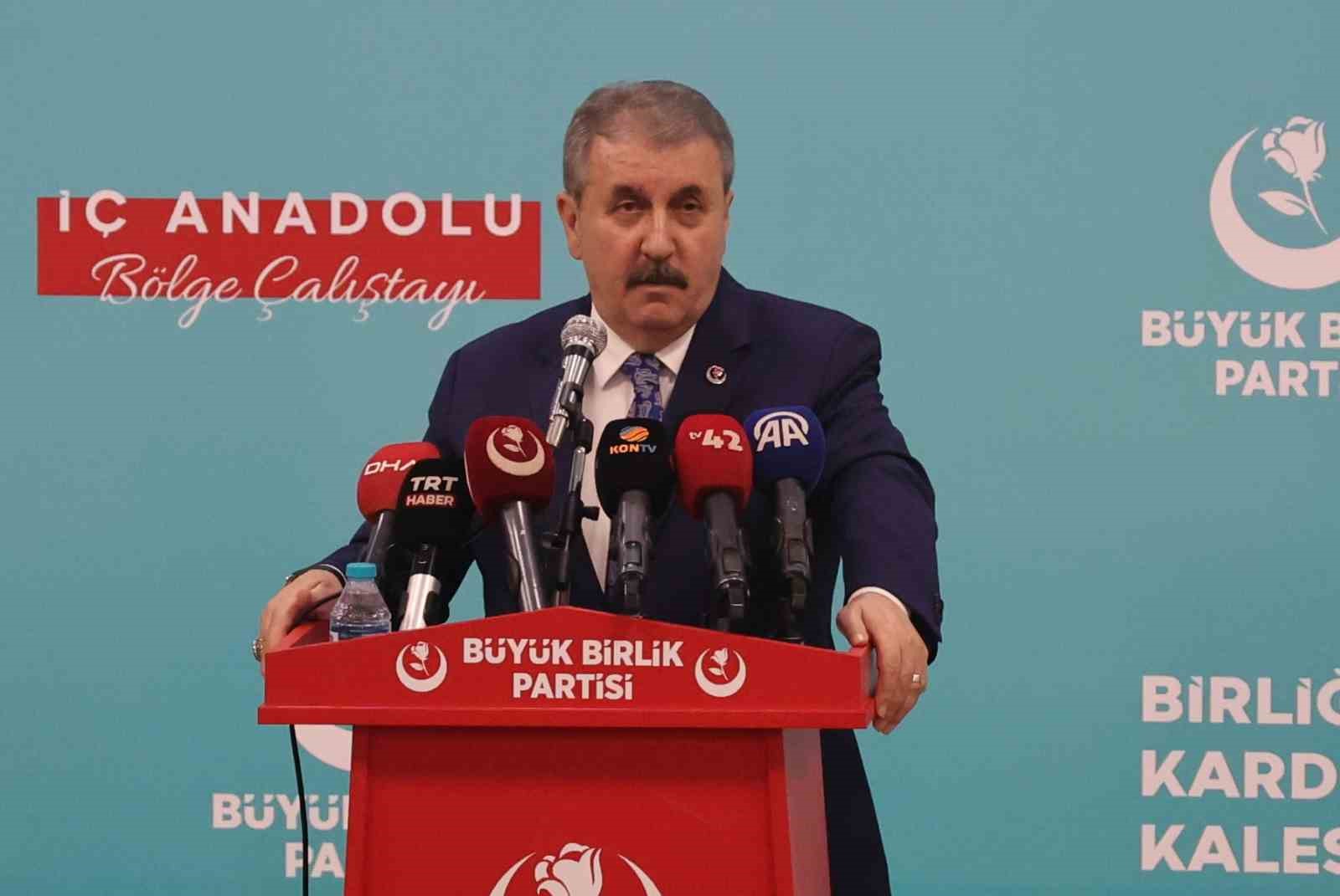 BBP Genel Başkanı Destici: "Gazze sadece bir toprak, kara parçası değildir"