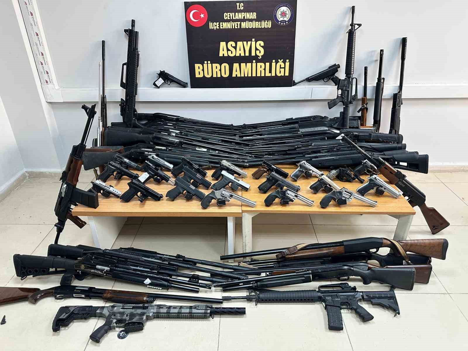 Şanlıurfa’da 45 adet ruhsatsız silah ele geçirildi: 2 gözaltı