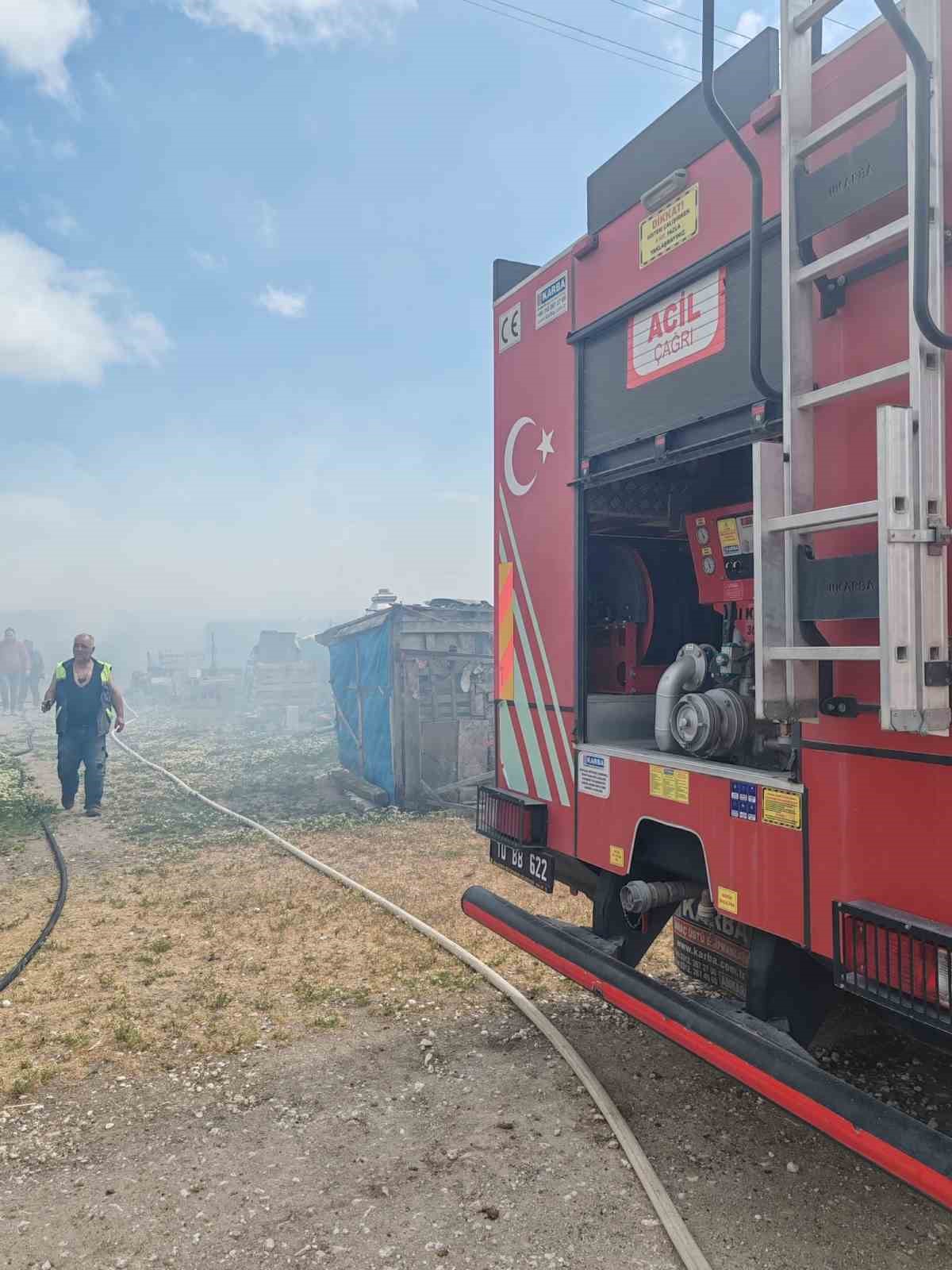 Balıkesir’de ahırda çıkan yangında 42 küçükbaş hayvan telef oldu