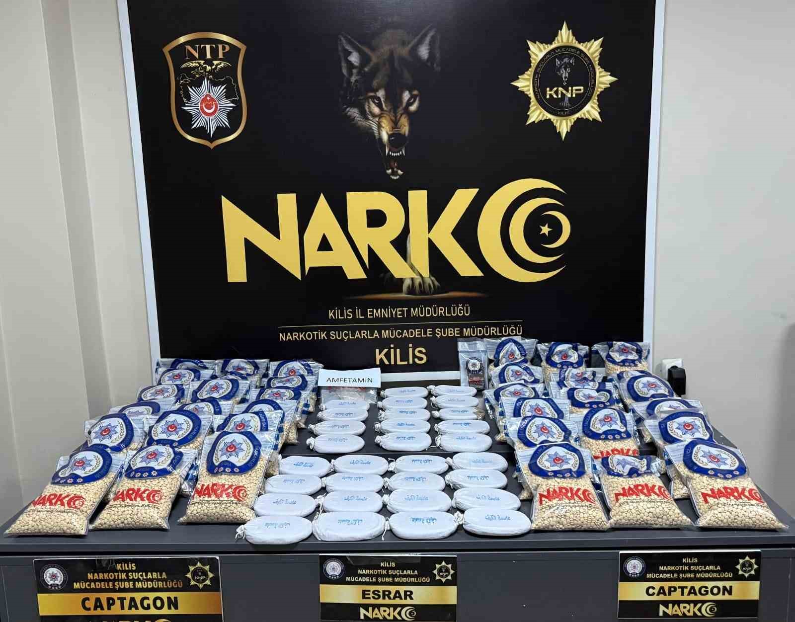 Kilis’te 57 kilo esrar ele geçirildi: 2 şahıs tutuklandı