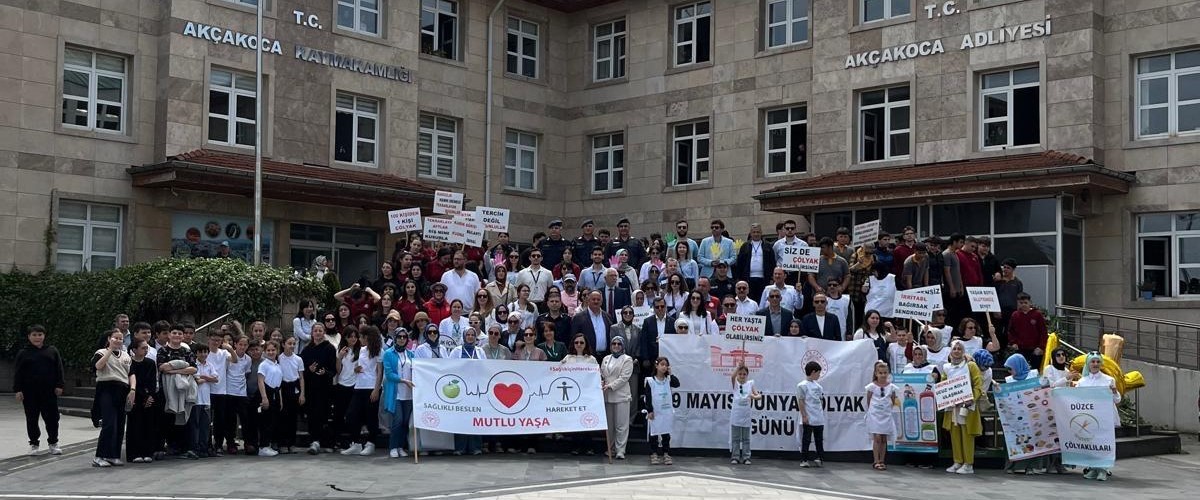 Sağlık için yürüdüler farkındalık oluşturdular
