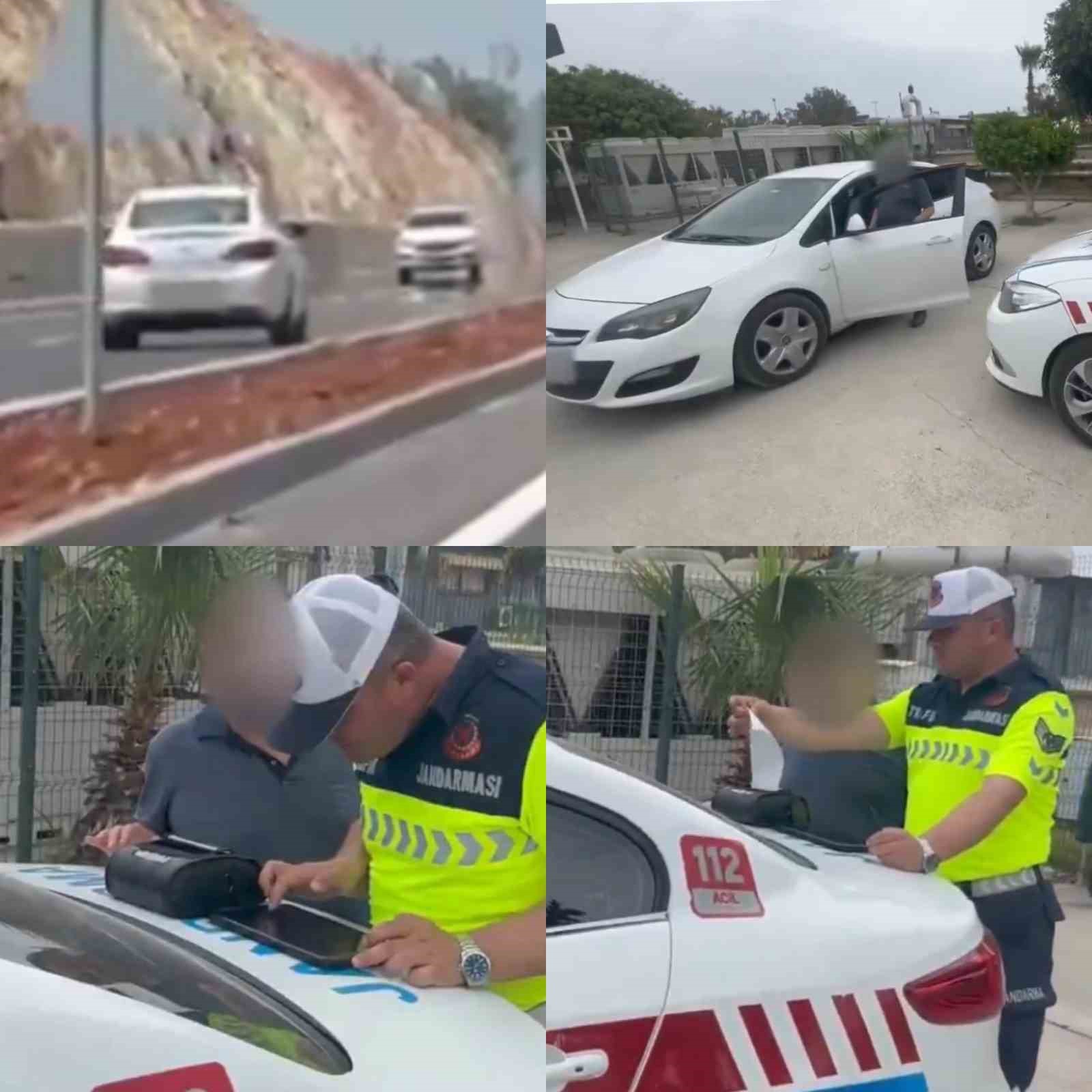 Ters şeritten gitti, sürücü belgesi alındı hastaneye sevk edildi
