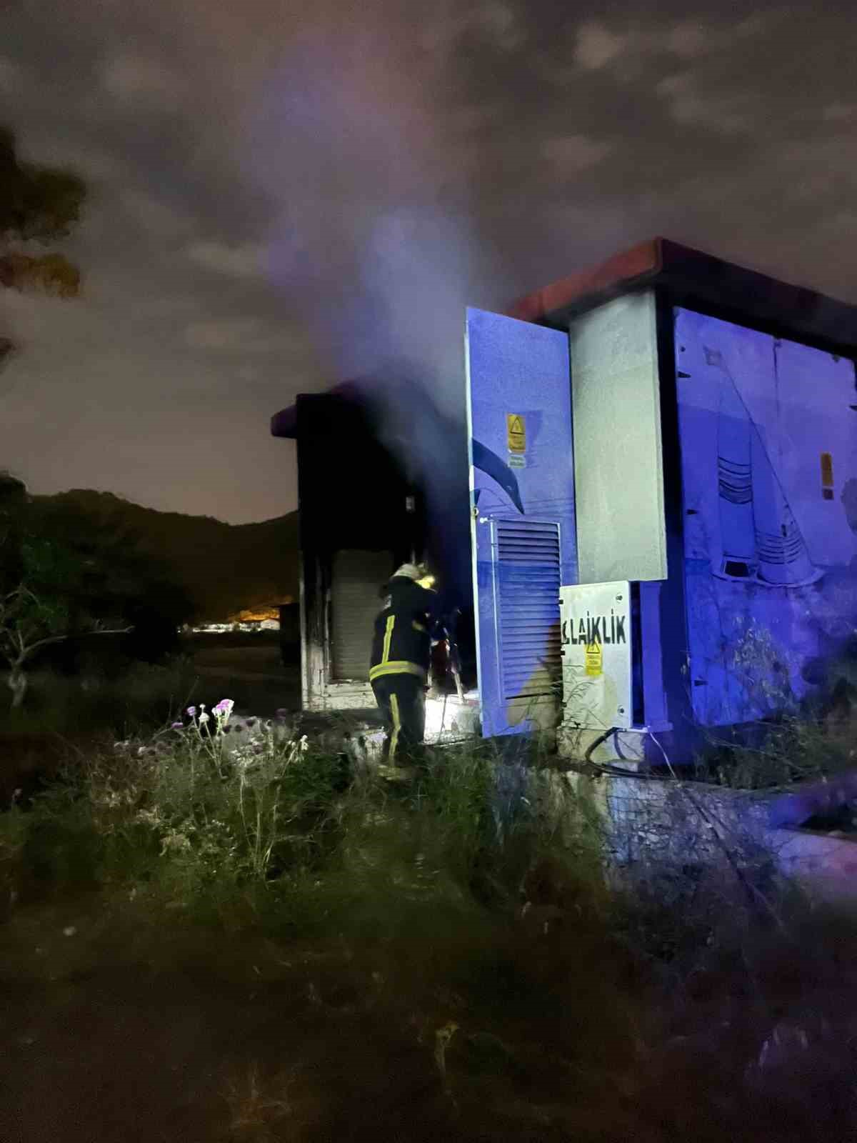 Gazipaşa’da trafo yangını ekiplerin müdahalesiyle söndürüldü