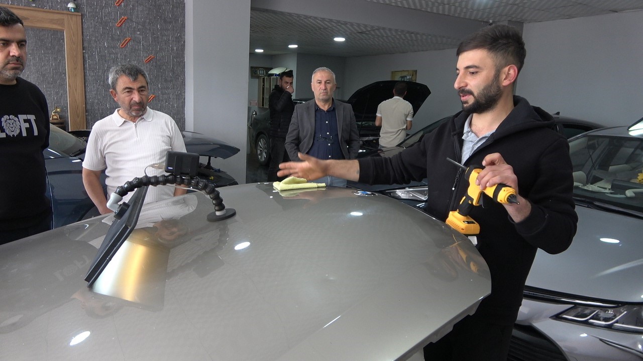 Dolu araçları vurdu, araç sahipleri ustaların yolunu tuttu

