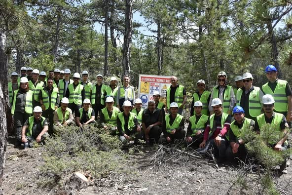 Beyşehir’de ormancılar ağaç kesim tekniklerini öğrendi