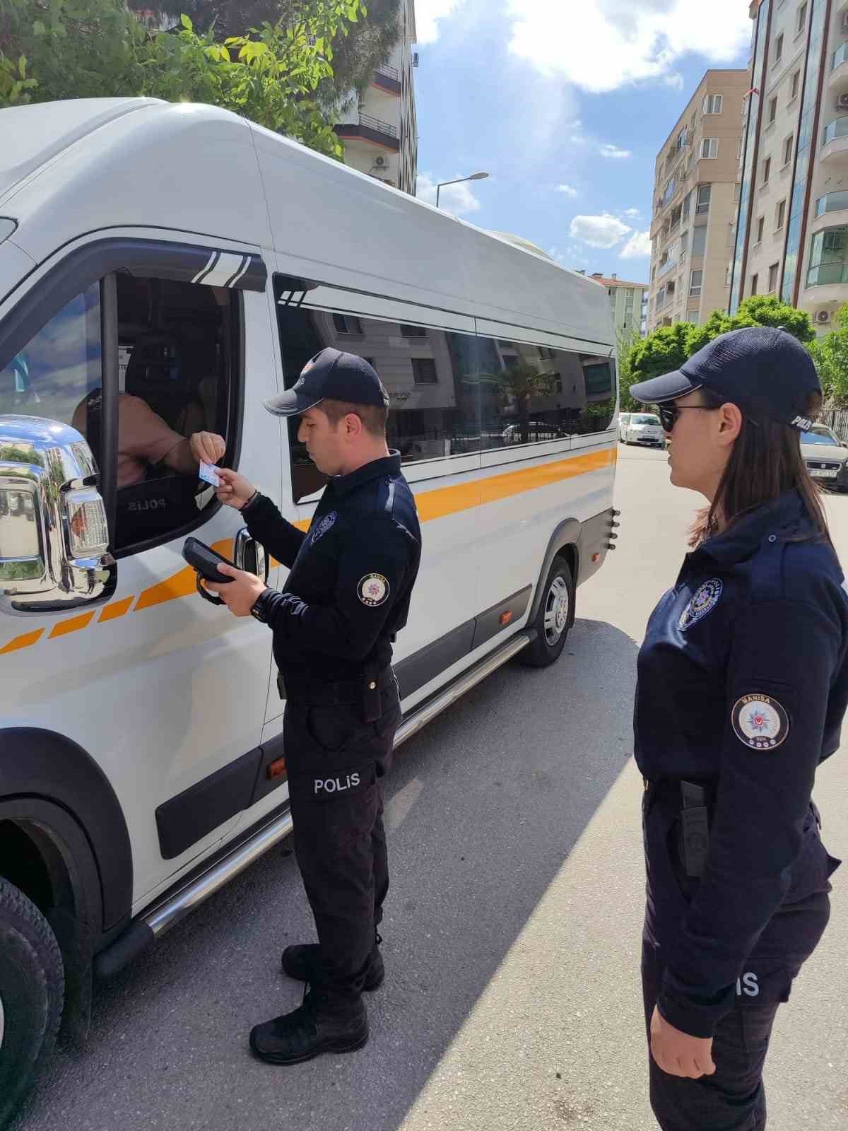 Manisa’da okul çevreleri ve servis araçlarına yönelik denetim
