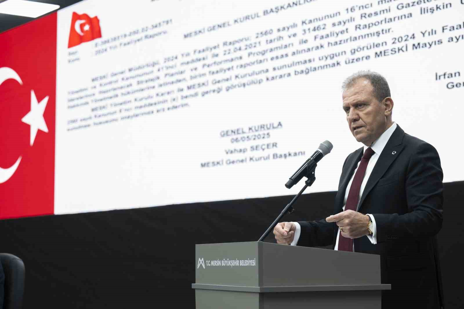 Başkan Seçer: "MESKİ’nin su tarifesinde yeni bir fiyat rejimine gitmeyeceğiz"