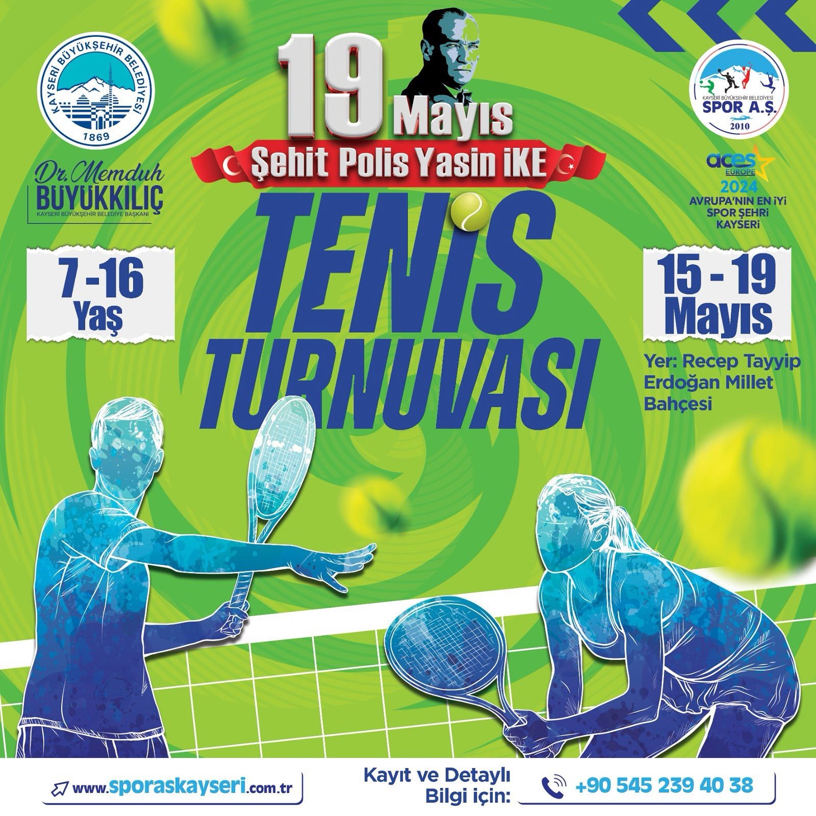Spor A.Ş.’den 19 Mayıs’a özel tenis turnuvası