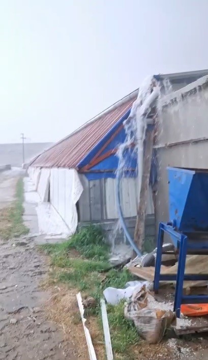 Kurak ilçeye düşen yağmur çiftçiye umut oldu
