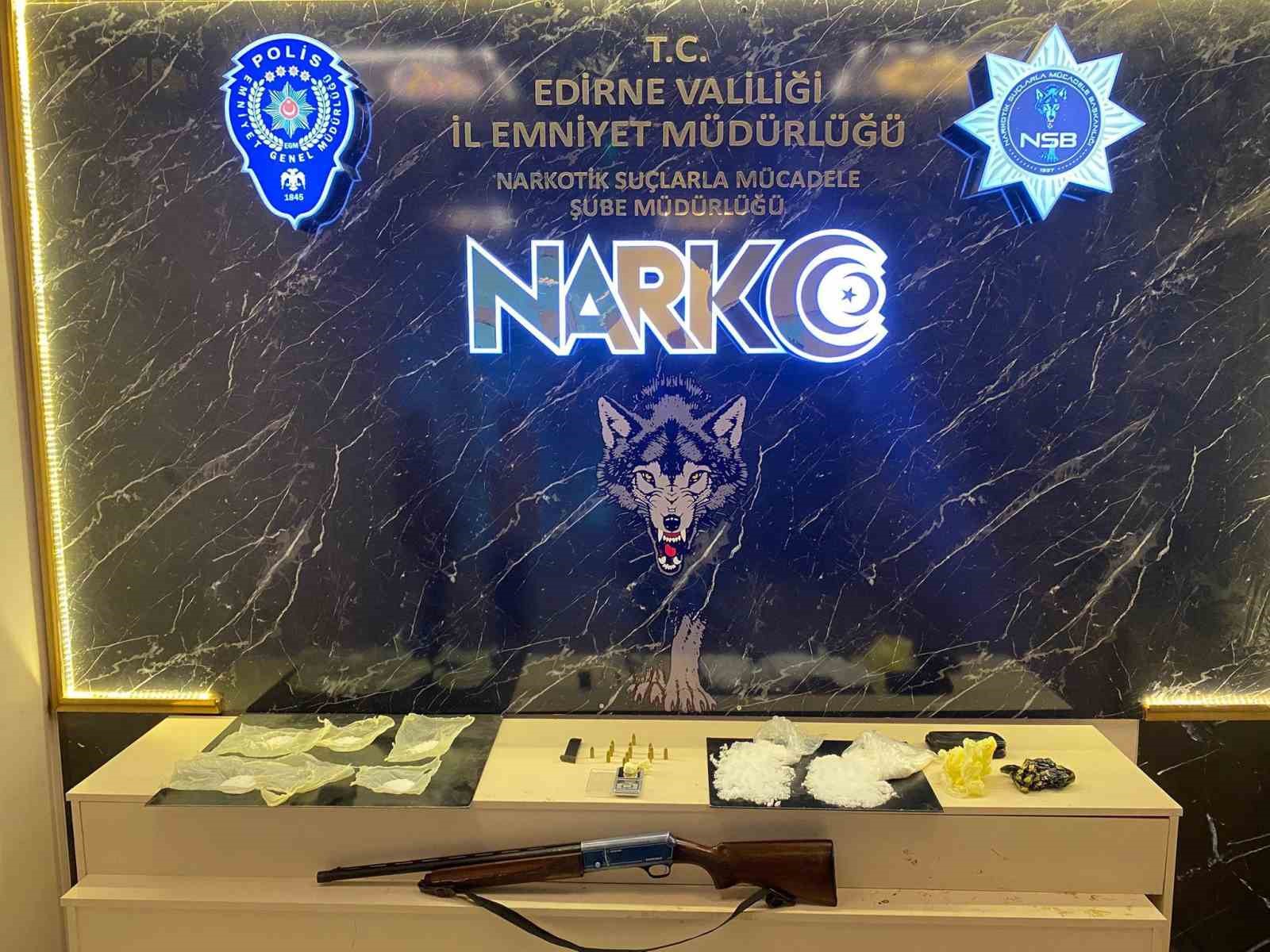 Edirne’de zehir tacirlerine darbe:1 kişi tutuklandı