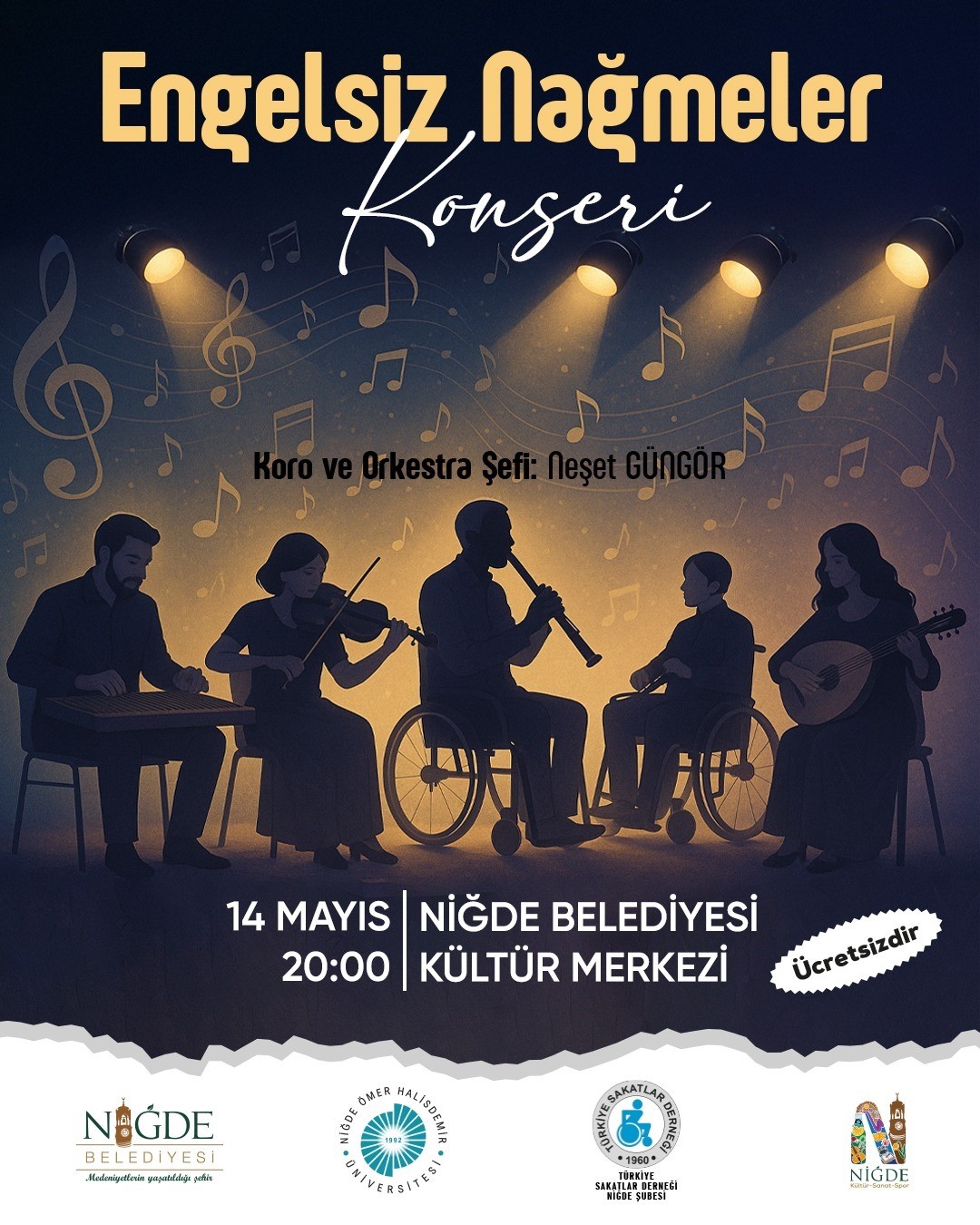 Niğde’de Engelsiz Nağmeler konseri