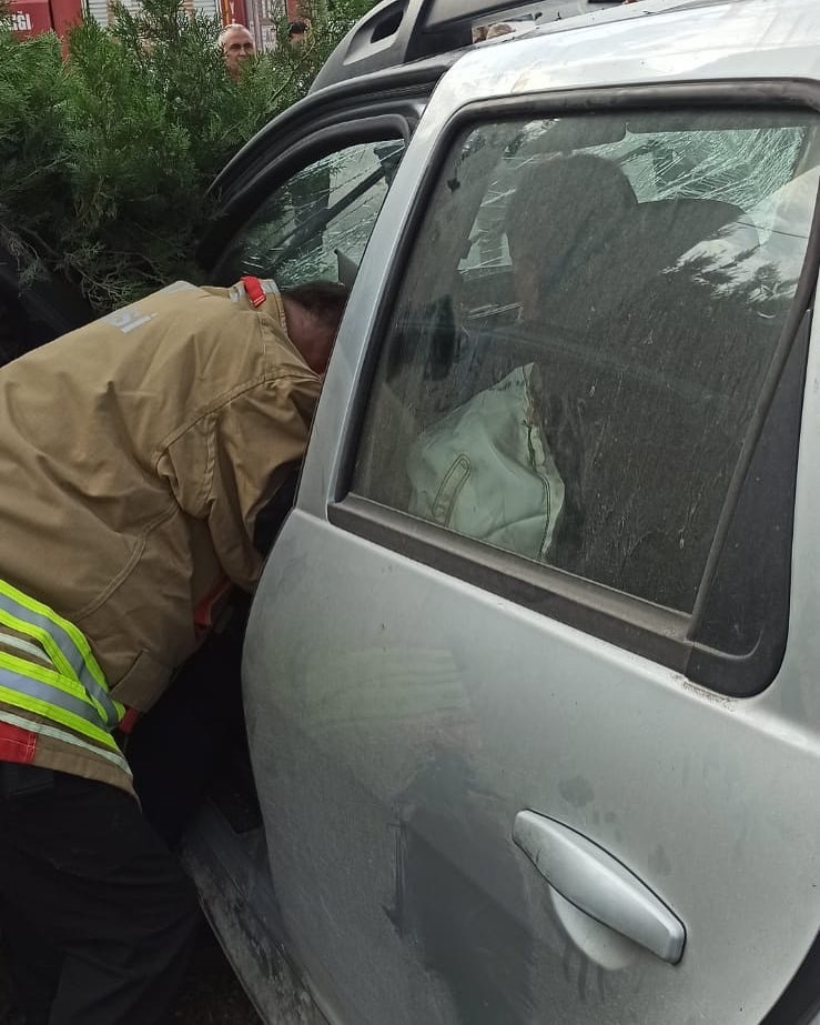 Belen’de trafik kazası: 2 yaralı