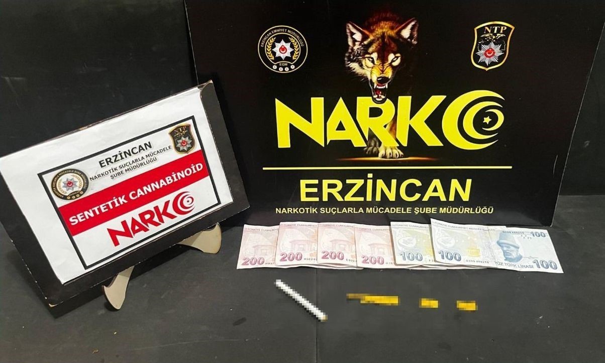 Erzincan’da uyuşturucu ticaretinden 1 kişi tutuklandı